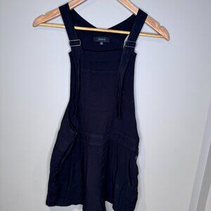 Talula (Aritzia) - Black Overall Romper - Size Medium